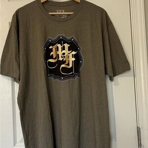 Men's Olive Graphic Tee with Bold Design